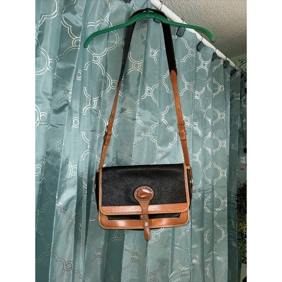 Dooney & Bourke Handbags - Vintage Dooney & Bourke Purse Handbag Black Pebble Leather Shoulder/Crossbody